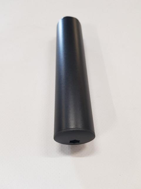 A-Tec Geluidsdemper 4,5 / 5,5mm .   1/2 unf /  standaard model 15cm -2445-a